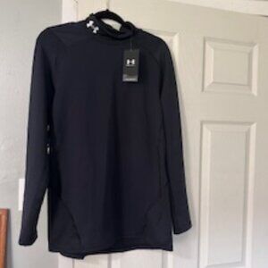 New Under Armour Coldgear fitted mock black Size Large